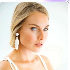 NWT Beaded Tassel Earrings